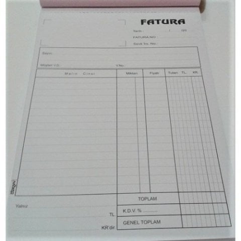 Özkan Fatura Defteri Otokopili 50x2 M0670/M0558