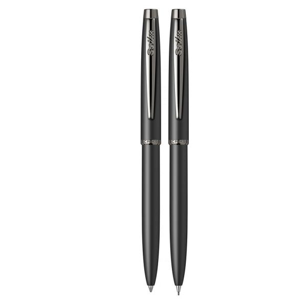 Scrikss 108 Prestige Tükenmez + Versatil Kalem Seti Mat Siyah