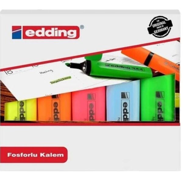 Edding Fosforlu Kalem E-344 5 Renk ED344P599