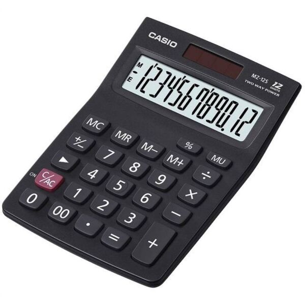 Casıo Hesap Makinesi Masaüstü Mx-12B-Bk 12 Hane Siyah