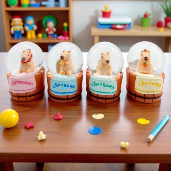 Sulu Kar Küresi Mini Boy Işıklı C-201