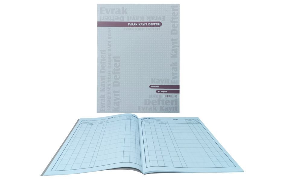 Özkan Evrak Kayıt Defteri 40 Yaprak Numaralı BM384 366