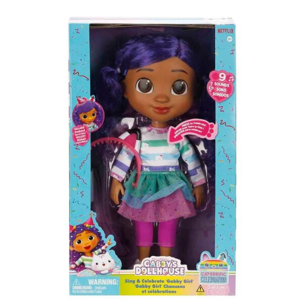 Gabby’s Dollhouse Sesli Şarkı Söyleyebilen Gabby 30 cm 6070859