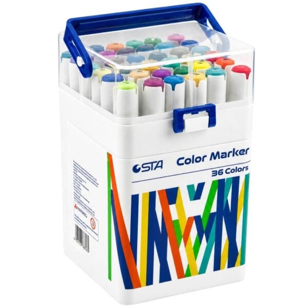 STA 505036 Çift Uçlu 36 Renk Akrilik Keçeli Kalem
