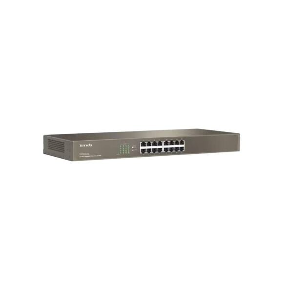 Tenda TEG1016G 16 Port 10-100-1000 Mbps 19'' Switch Çelik Kasa Rack Mount