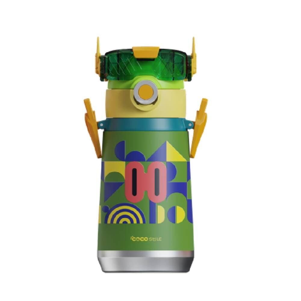 Cocosmile Robot Görünümlü Çelik Termos Matara 500 ml CS-0001 Yeşil