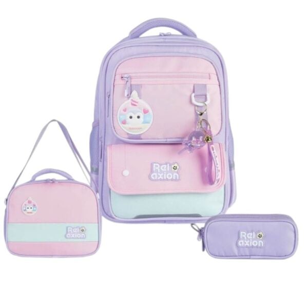 Relaxion Cool 1816 Lila 3'lü Set İlkokul Çantası