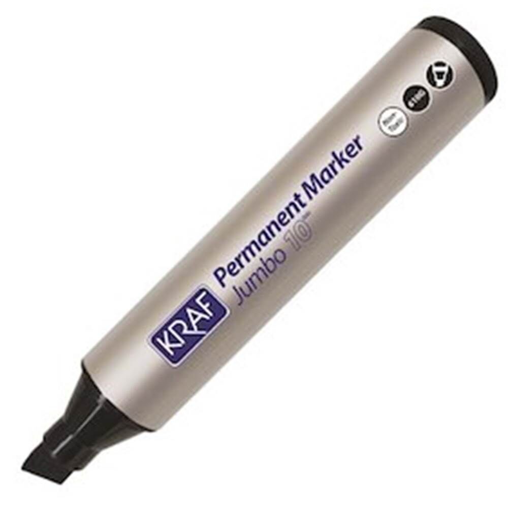 Kraf Permanent Markör Kalem 10 mm 610G Siyah