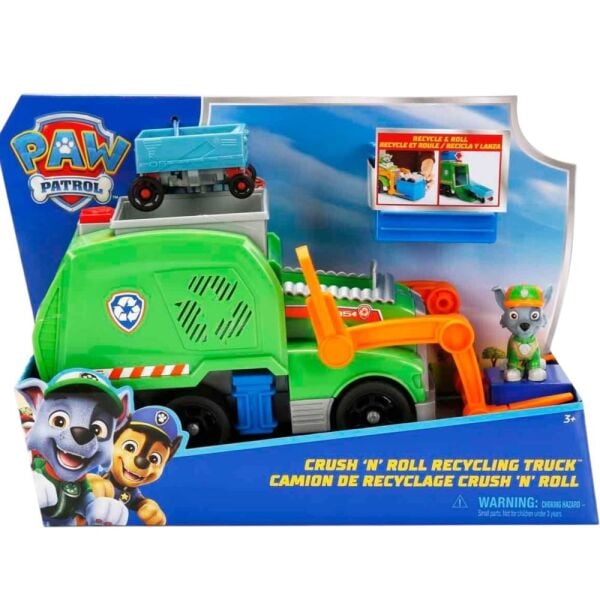 Paw Patrol Rocky ve Crush N Roll Geri Dönüşüm Aracı 6071248