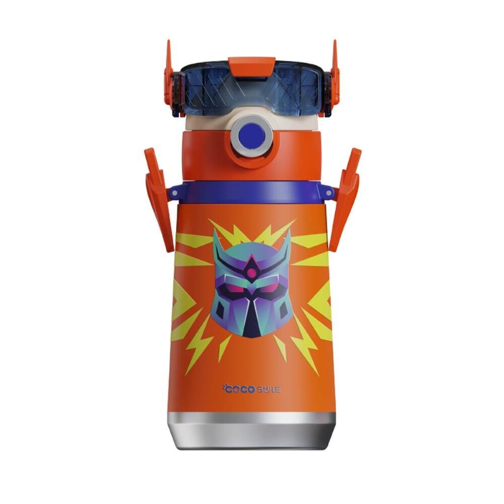 Cocosmile Robot Görünümlü Çelik Termos Matara 500 ml CS-0001 Turuncu
