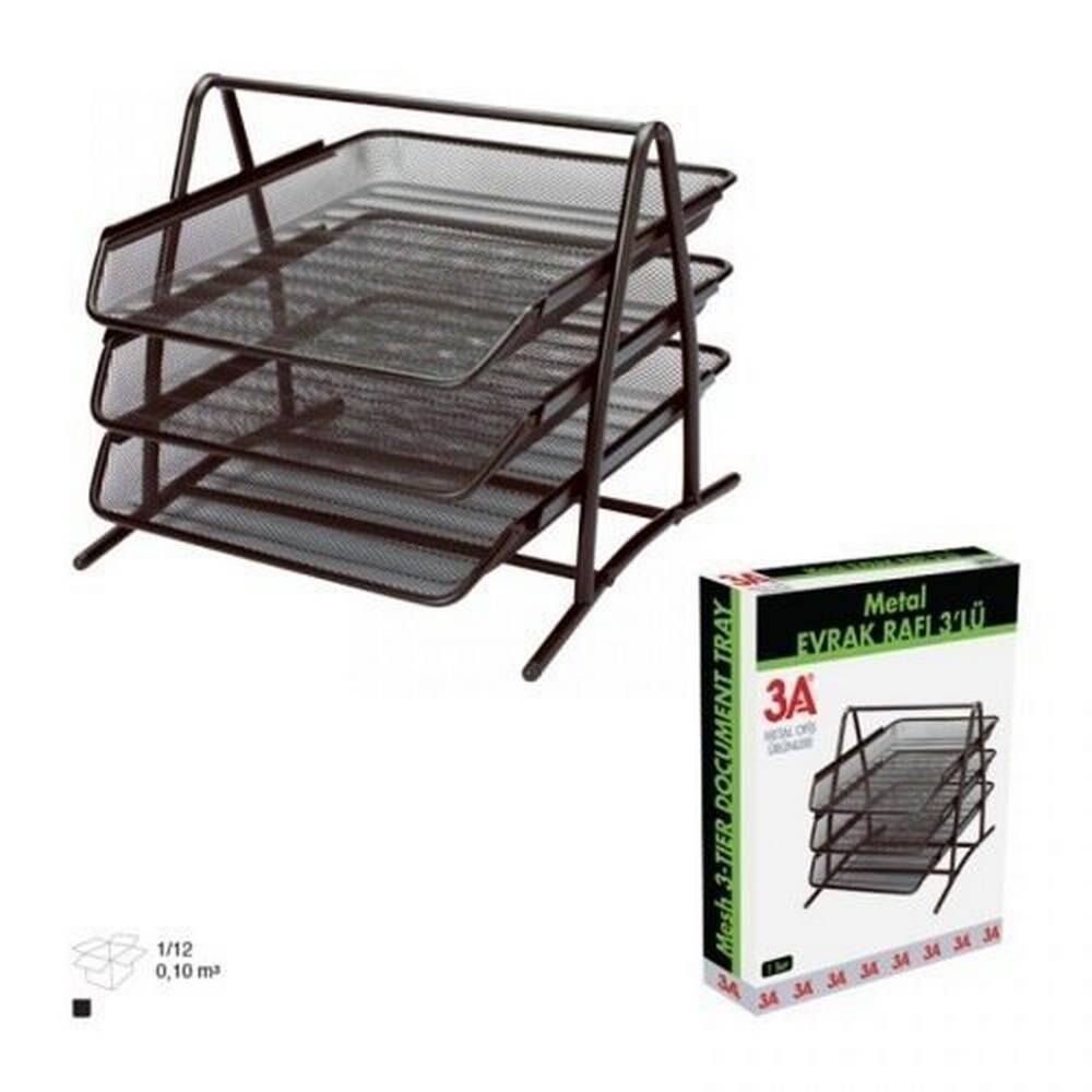 Ark Metal Evrak Rafı 3 lü 1055