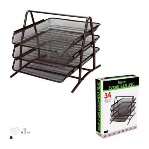 Ark Metal Evrak Rafı 3 lü 1055