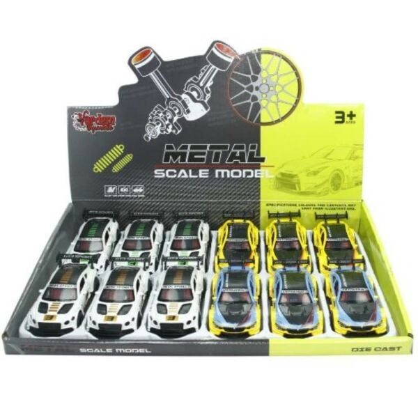 Çek Bırak Metal Spor Araba 1:36 3672C