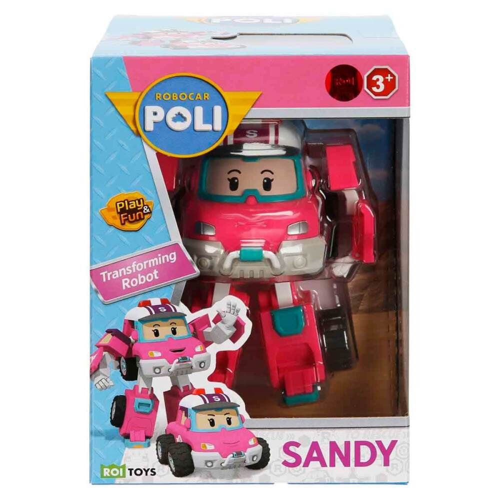 Robocar Poli Transforming Robot Figür Sandy