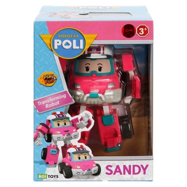 Robocar Poli Transforming Robot Figür Sandy