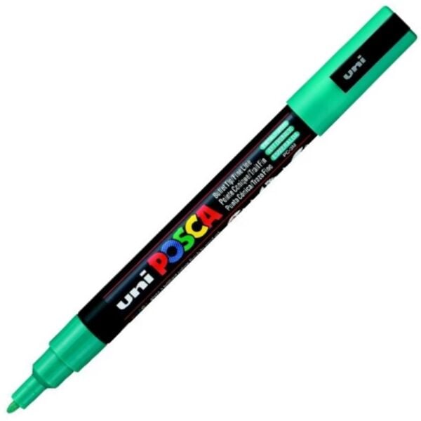 Uniball Posca PC-3M 09-1.3 mm Zümrüt Yeşili Boyama Markörü