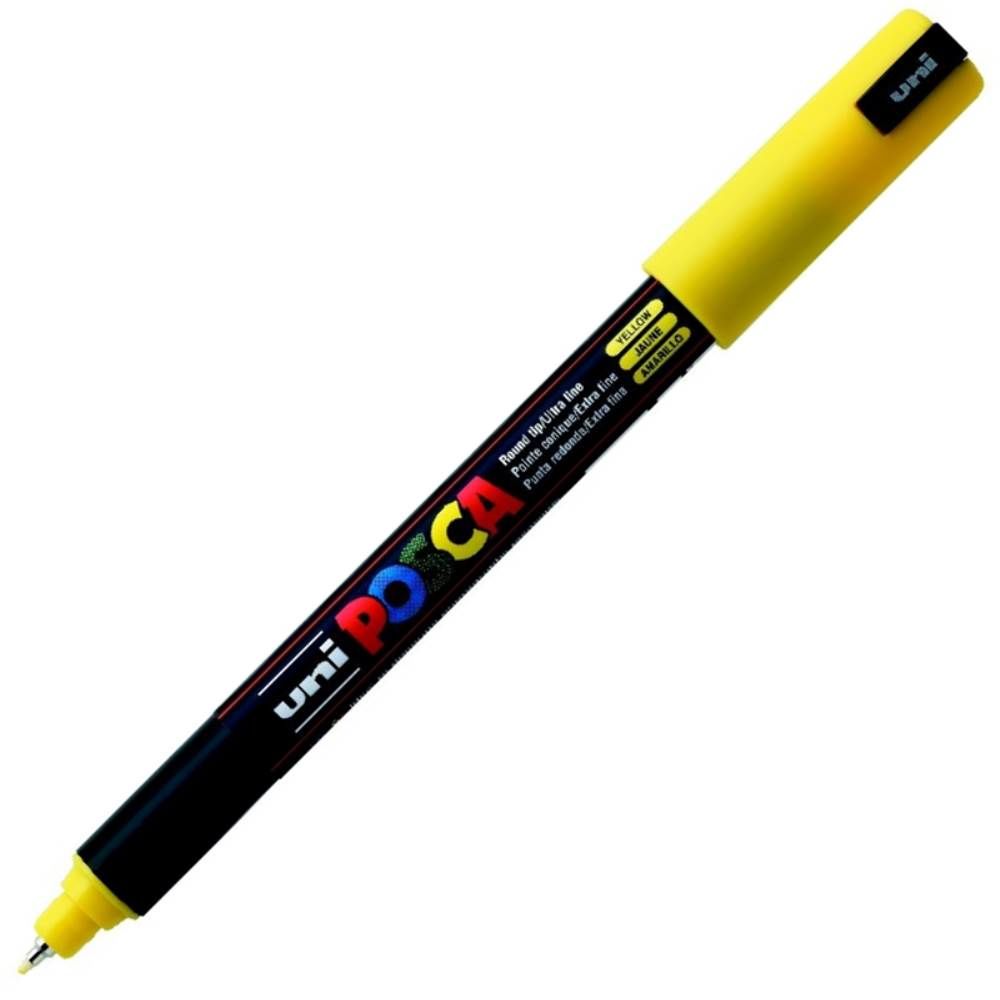 Uniball Posca PC-1MR 07 mm Poster Markörü Sarı