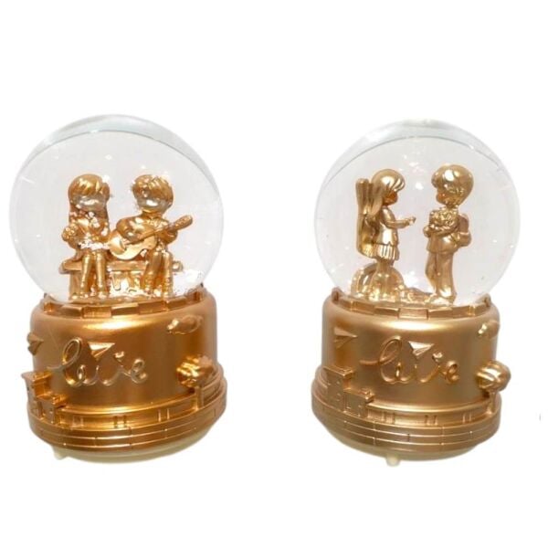 Sulu Kar Küresi Orta Boy Pilli Sevgili 5391