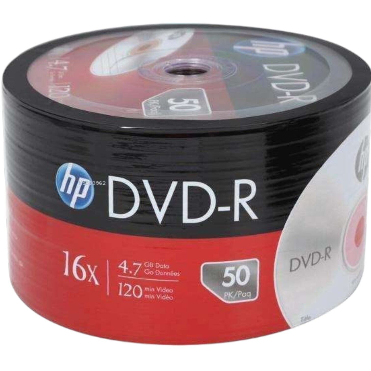 Hp DVD-R 4,7gb-120min 16x 50 li Shrink