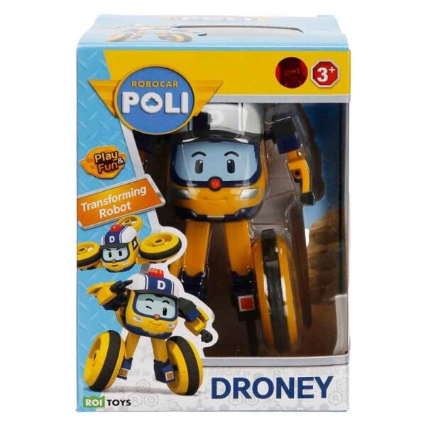 Robocar Poli Transforming Robot Figür Droney