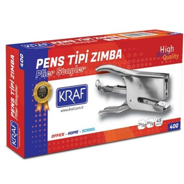 Kraf Zımba Makinesi Pens Tipi 45 Sayfa 24/6 40G