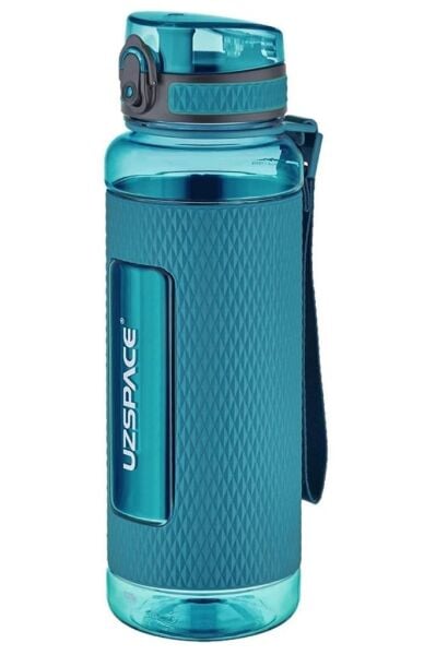 Uzspace Silikon 1100 ml Tritan Matara 5046-2 Turkuaz