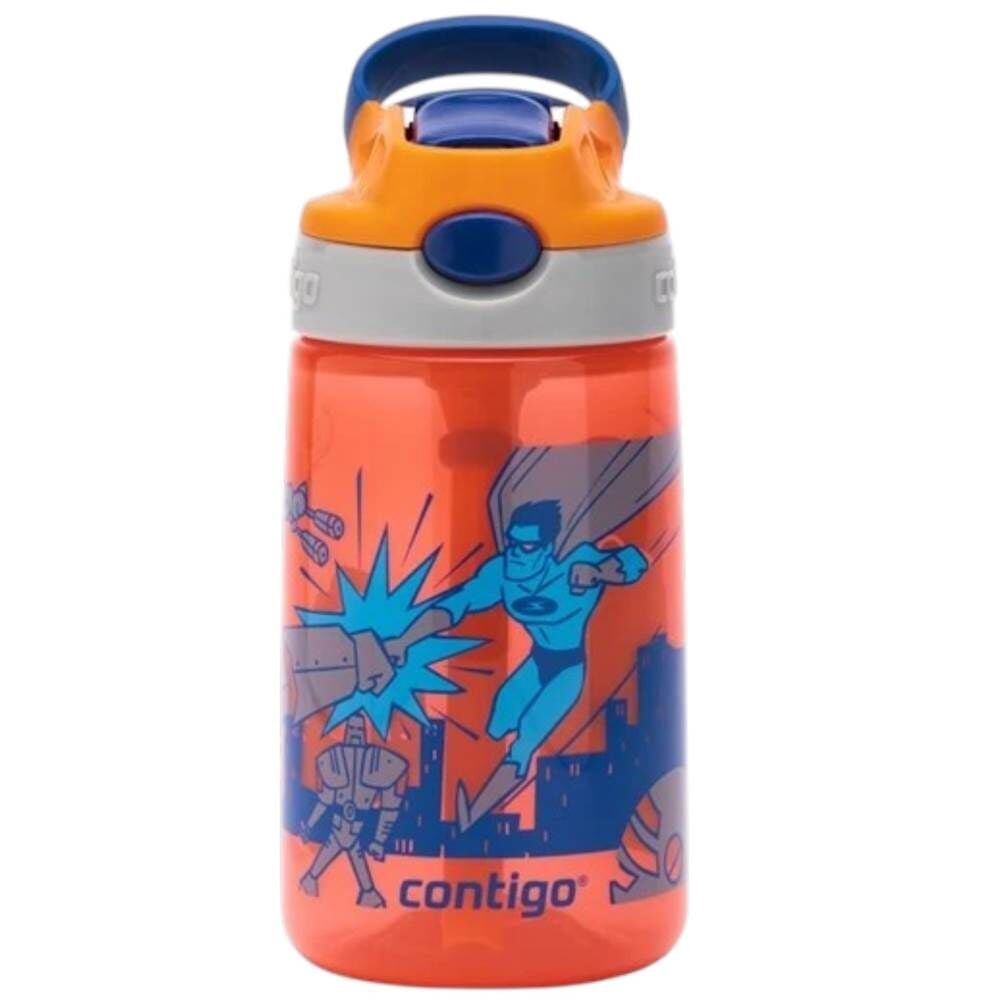 Contigo Gizmo Flip Süper Kahraman Tritan Çocuk Suluğu 420 ml Turuncu