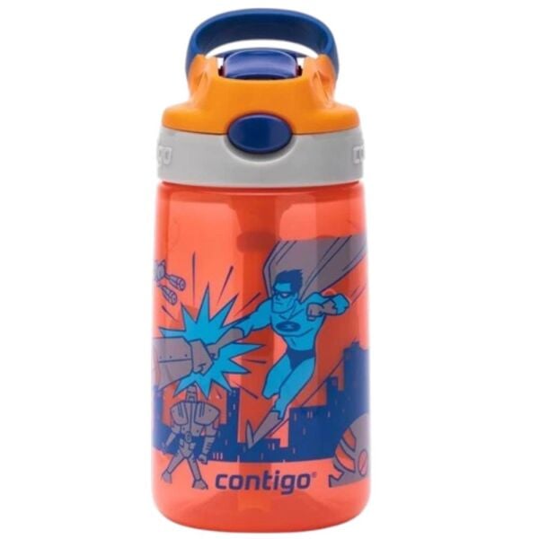 Contigo Gizmo Flip Süper Kahraman Tritan Çocuk Suluğu 420 ml Turuncu