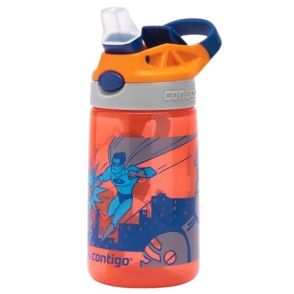Contigo Gizmo Flip Süper Kahraman Tritan Çocuk Suluğu 420 ml Turuncu