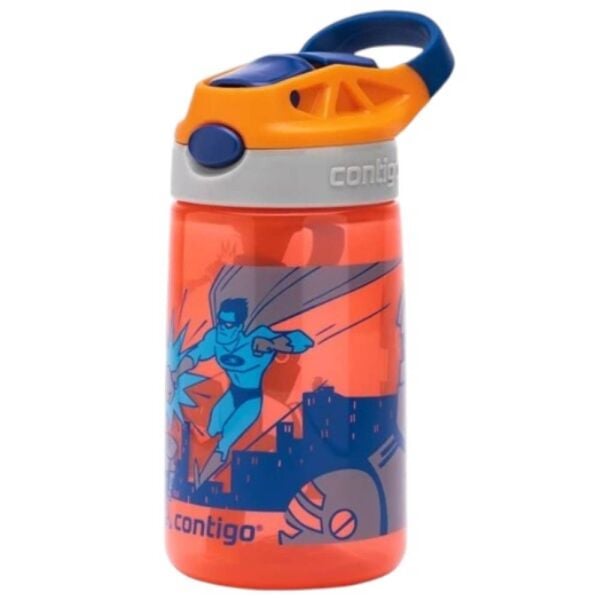 Contigo Gizmo Flip Süper Kahraman Tritan Çocuk Suluğu 420 ml Turuncu