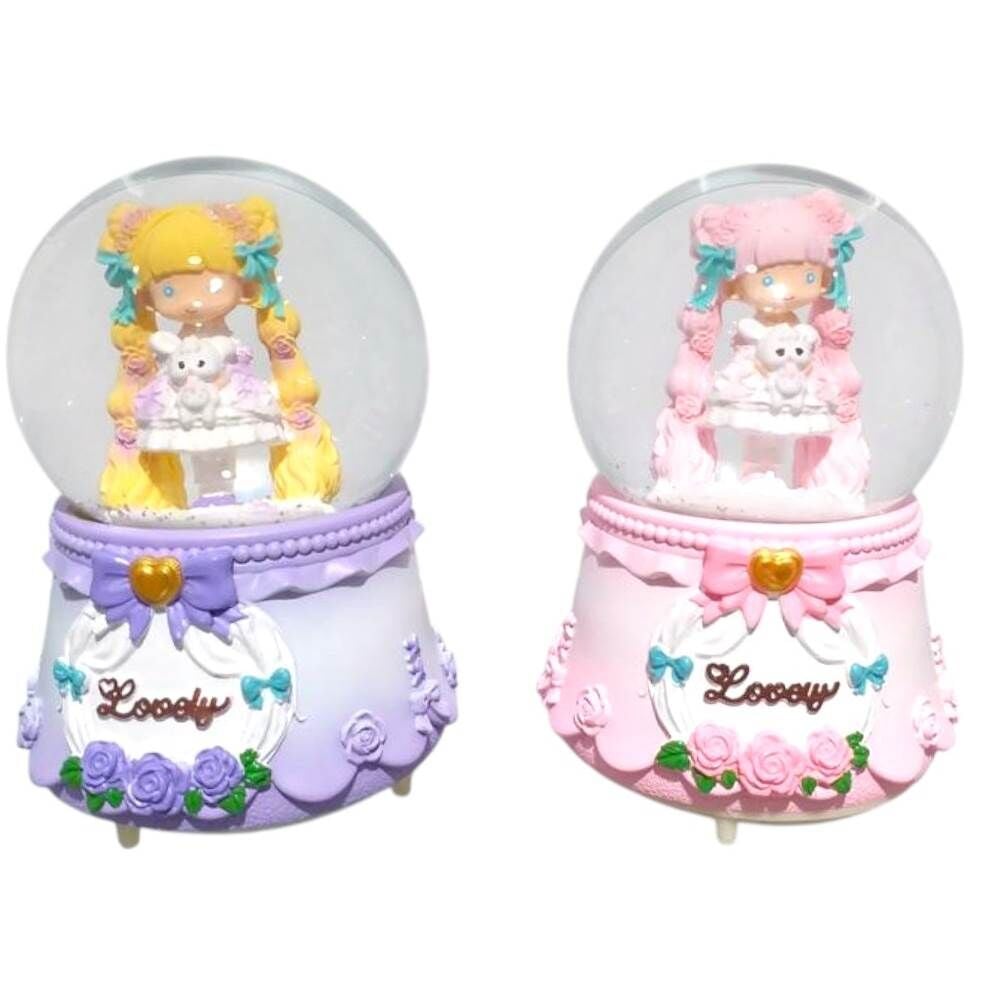 Sulu Küre Büyük Boy Pilli Uzun Saçlı Kız 5545