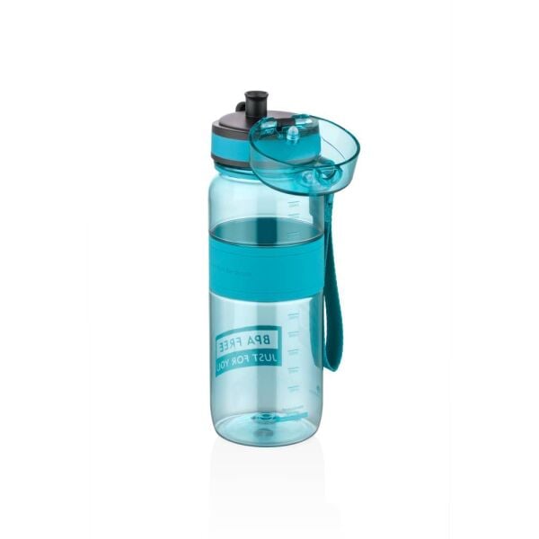 Uzspace Silikon Gövde 650 ml Tritan Matara 5029-2 Turkuaz