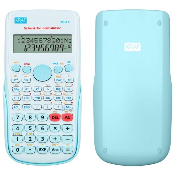 Kraf Hesap Makinesi Bilimsel Fonksiyonlu Hm-300 Bl Mavi