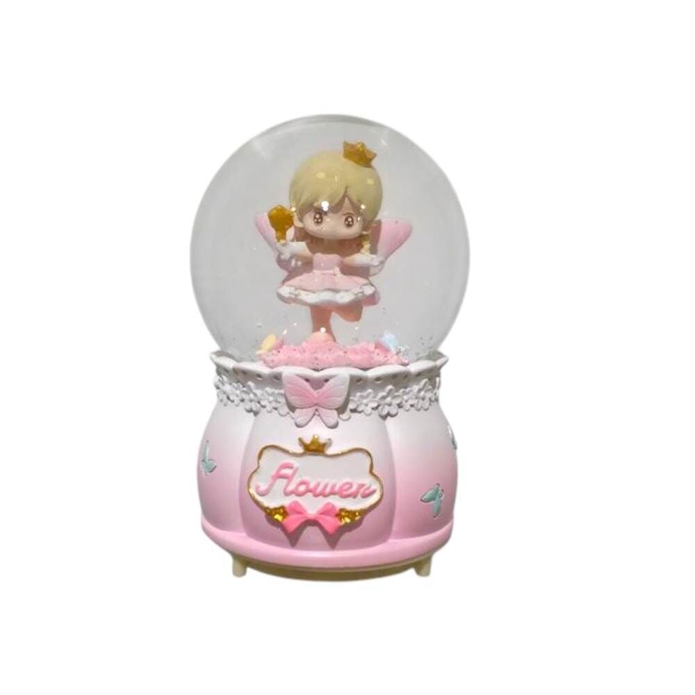 Sulu Küre Büyük Boy Pilli Kanatlı Peri Kız 4651