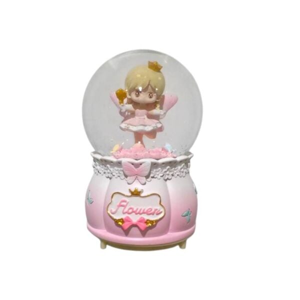 Sulu Küre Büyük Boy Pilli Kanatlı Peri Kız 4651