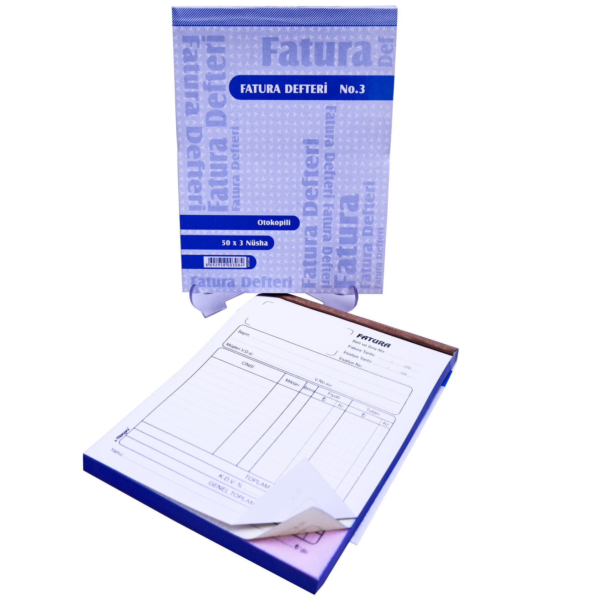 Özkan Fatura Defteri Otokopili 50x3 Bm520 M0308