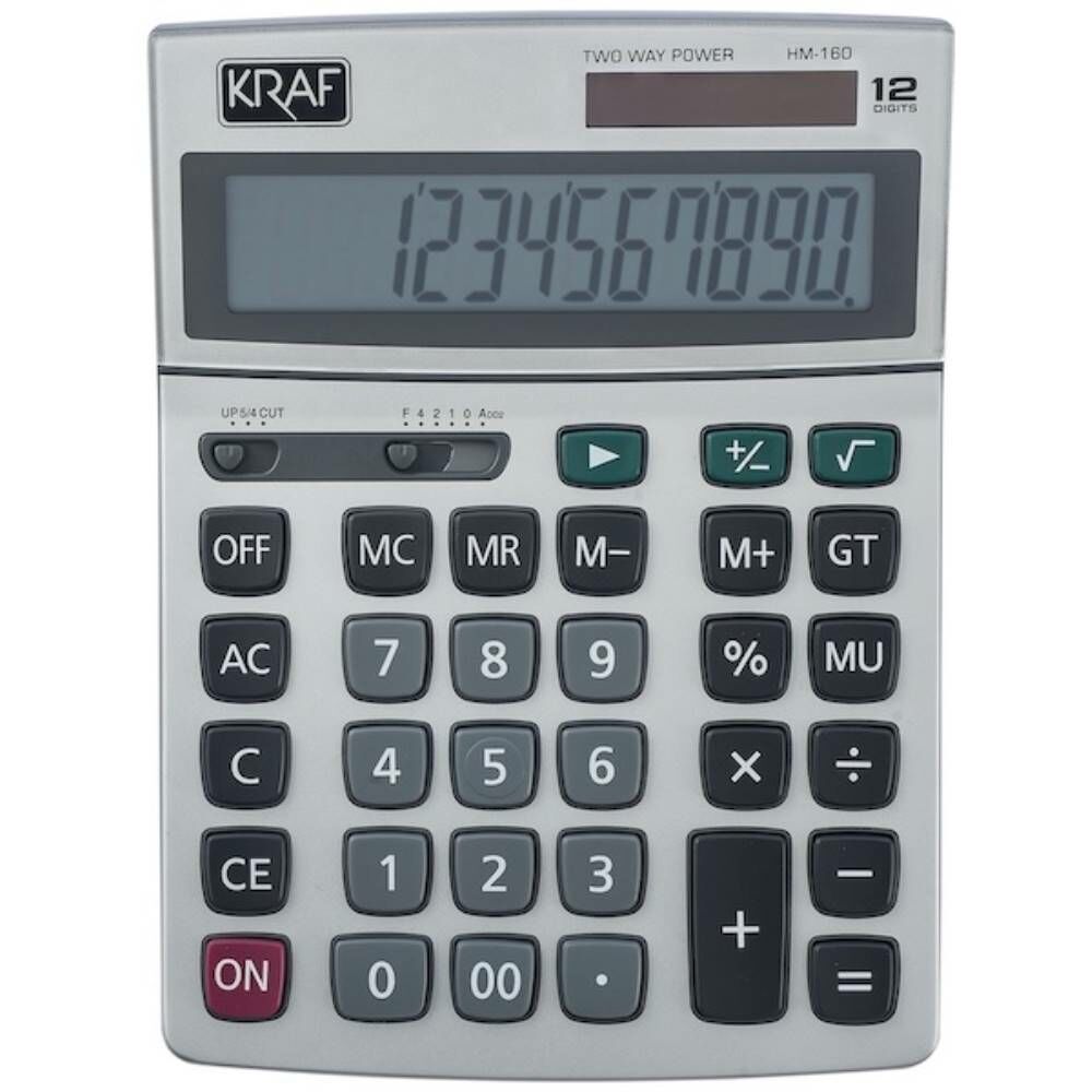 Kraf Hesap Makinesi Masaüstü 12 Hane Hm-160