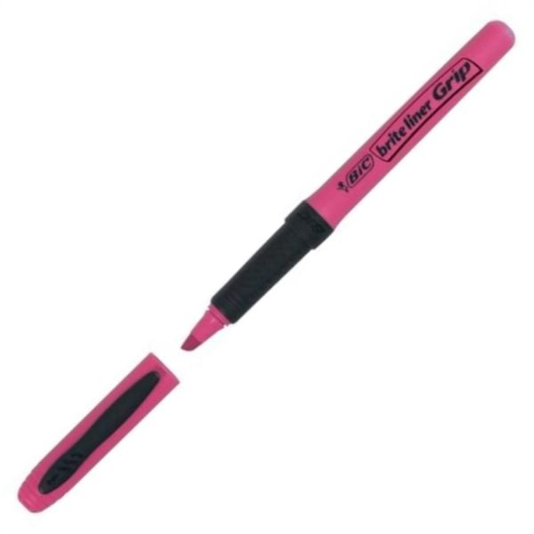 Bıc Fosforlu Kalem Brıte Lıner Grıp 12 Li Pembe 811934