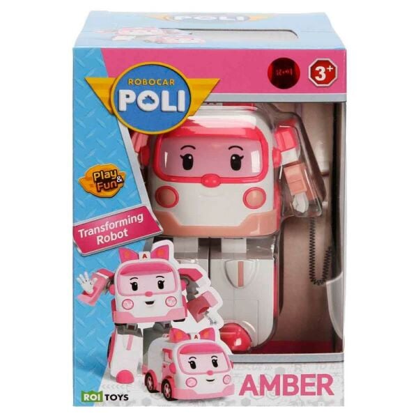 Robocar Poli Transforming Robot Figür Amber