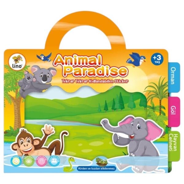 Lino LS-302 Tekrar Kullanılabilen Sticker Animal Paradise