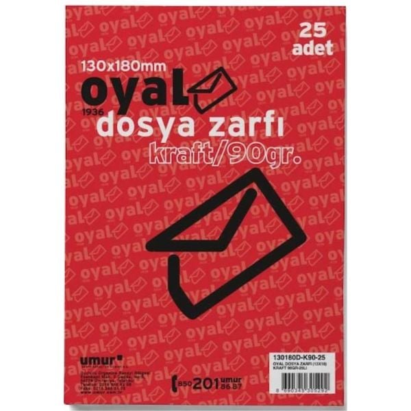 Oyal Zarf Dosya 13X18 90 Gr Kraft 30004115