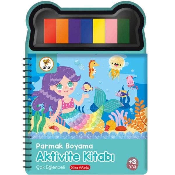 Lino LP-603 Parmak Boyama Kitabı Mermaid Deniz Kızı Temalı