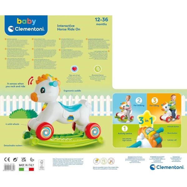 Baby Clementoni 3'ü 1 Arada İnteraktif At 17882