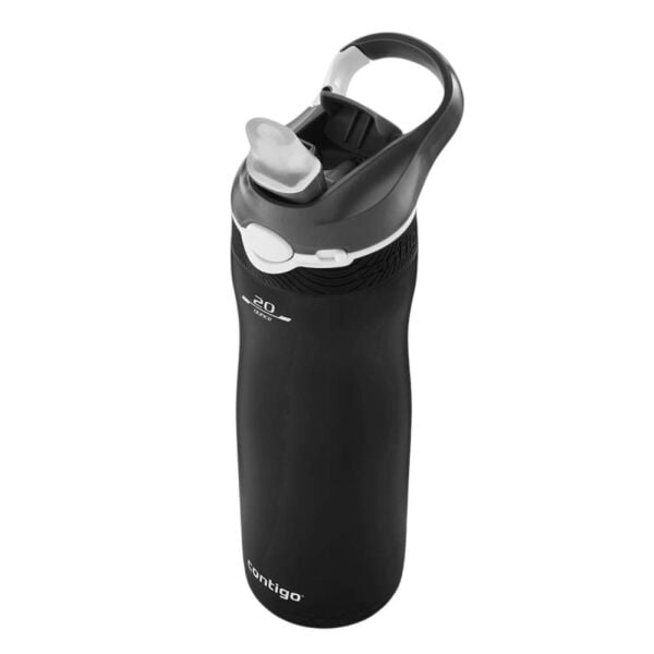 Contigo Ashland Chill Tek El Bas İç Çelik Matara 590ml Siyah
