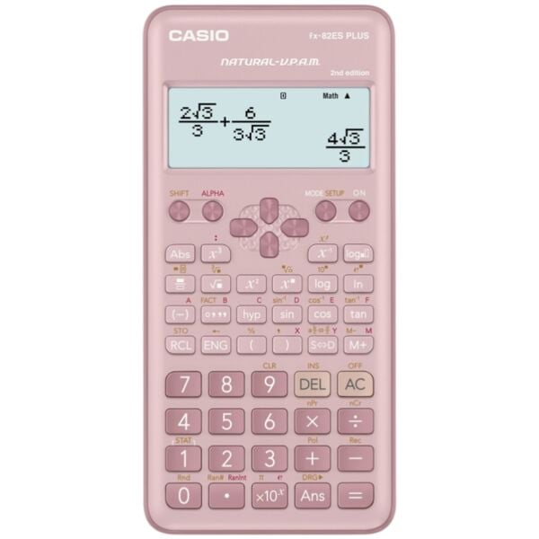Casio FX-82ES Plus Pembe Bilimsel Fonksiyonlu Hesap Makinesi 2.Versiyon