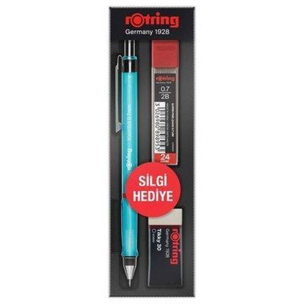 Rotring Visuclick Versatil Kalem Seti 07 mm Silgi+Min Mavi