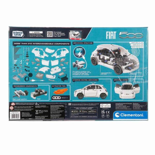 Clementoni Mekanik Laboratuvarı Fiat 500 Elektrik 75085TR