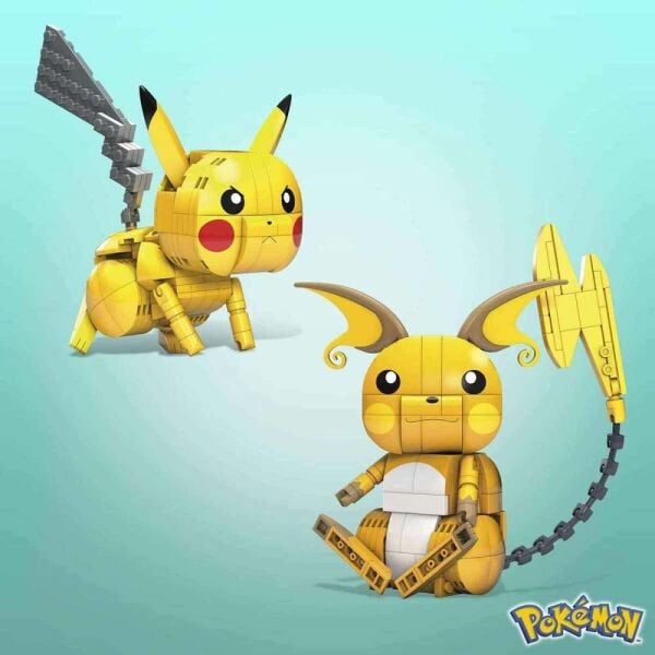 Mega Pokemon Yap ve Oyna Figürler Pikachu'nun Üç Evrimi Yapı Seti GYH06