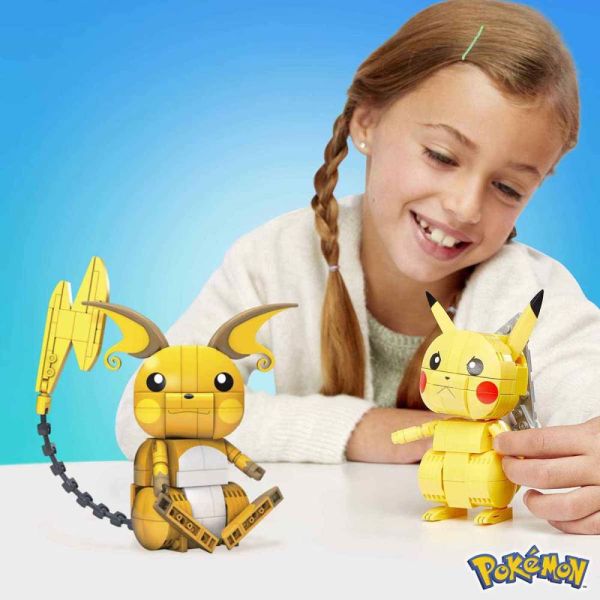 Mega Pokemon Yap ve Oyna Figürler Pikachu'nun Üç Evrimi Yapı Seti GYH06