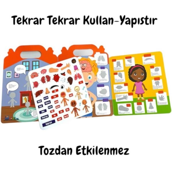 Lino LS-500 Tekrar Kullanılabilen İlk Sticker Kitabım My Body
